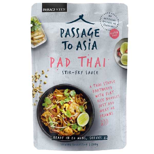Passage To Asia Pad Thai Stir Fry Sauce – Gluten Free, Non-GMO, 7 Oz